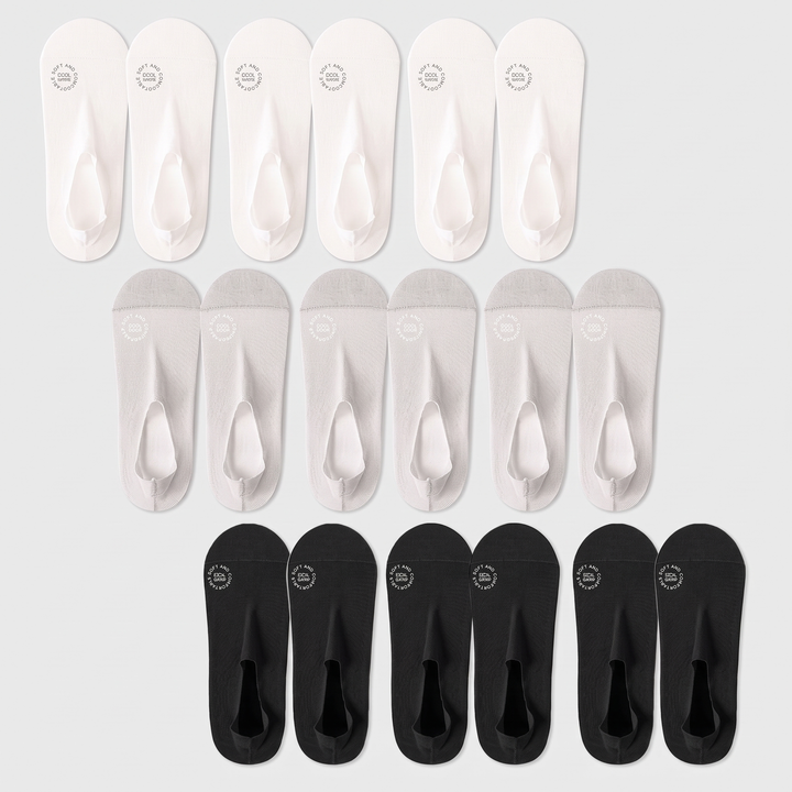 Men's No-Show Liner Socks for Loafers with Silicone Grips 7