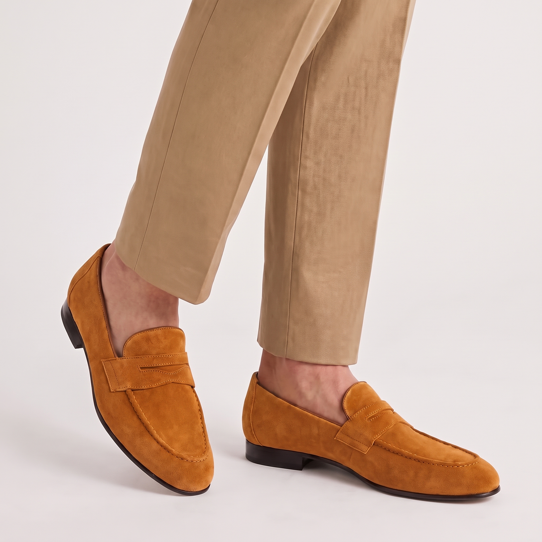 Men's Penny Loafers for Office Days with Round Toe 3