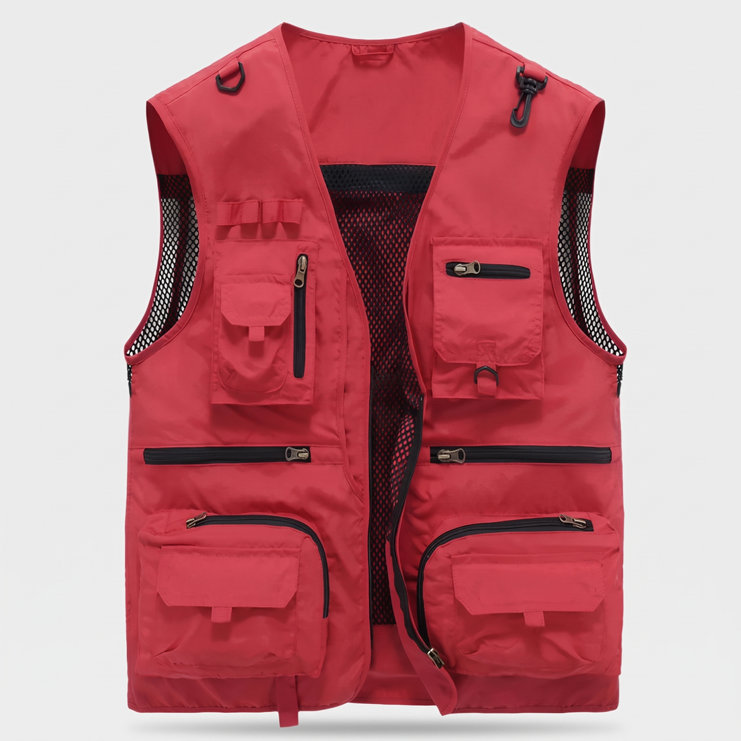 Men's Practical Utility Vest with Multi-Pockets 0