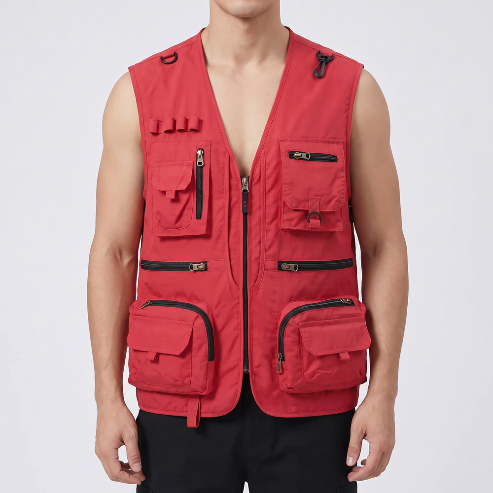 Men's Practical Utility Vest with Multi-Pockets 1