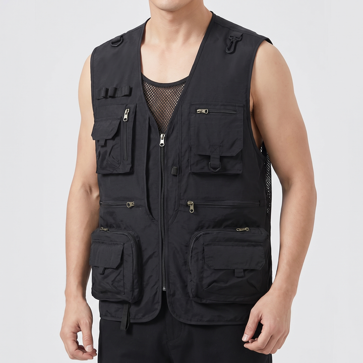 Men's Practical Utility Vest with Multi-Pockets 2