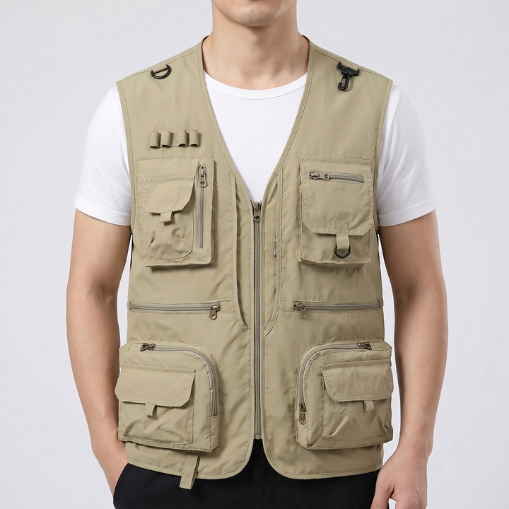 Men's Practical Utility Vest with Multi-Pockets 3