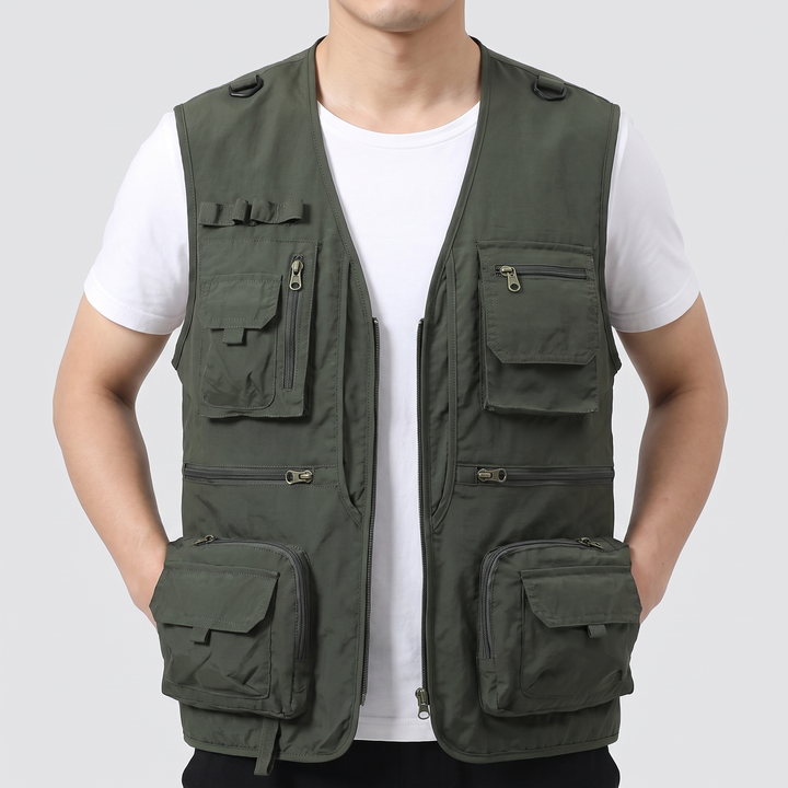 Men's Practical Utility Vest with Multi-Pockets 4