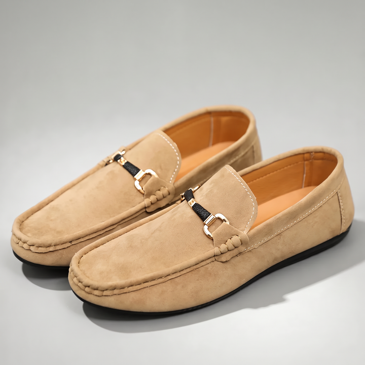 Men's Premium Suede Loafers for Work with Padded Insole 0