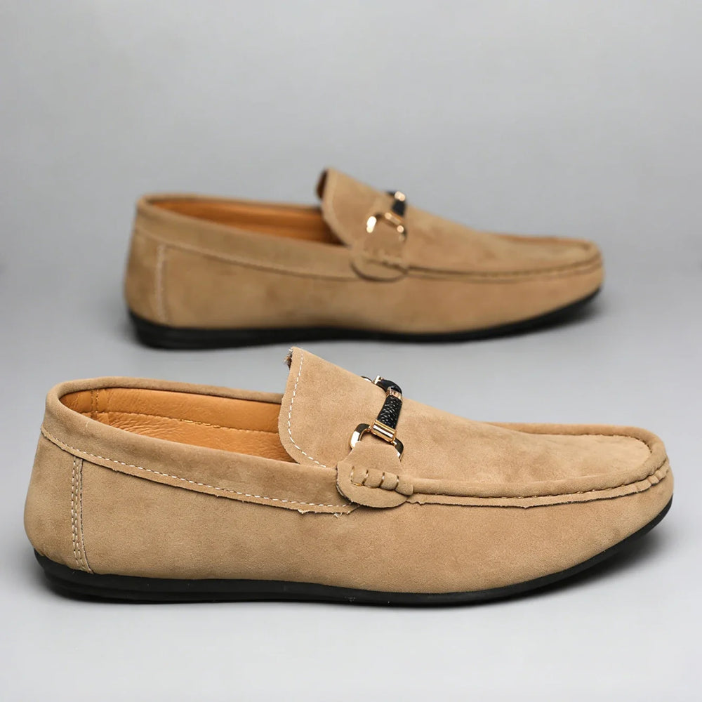 Men's Premium Suede Loafers for Work with Padded Insole 1