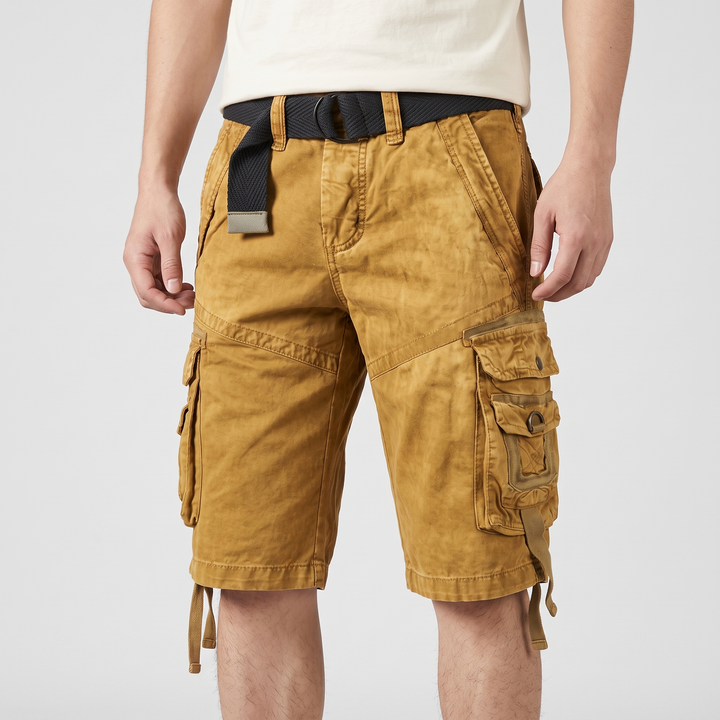 Men's Relaxed Cargo Shorts for Summer with Snap Pockets 2