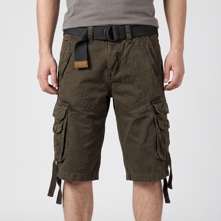 Men's Relaxed Cargo Shorts for Summer with Snap Pockets 3