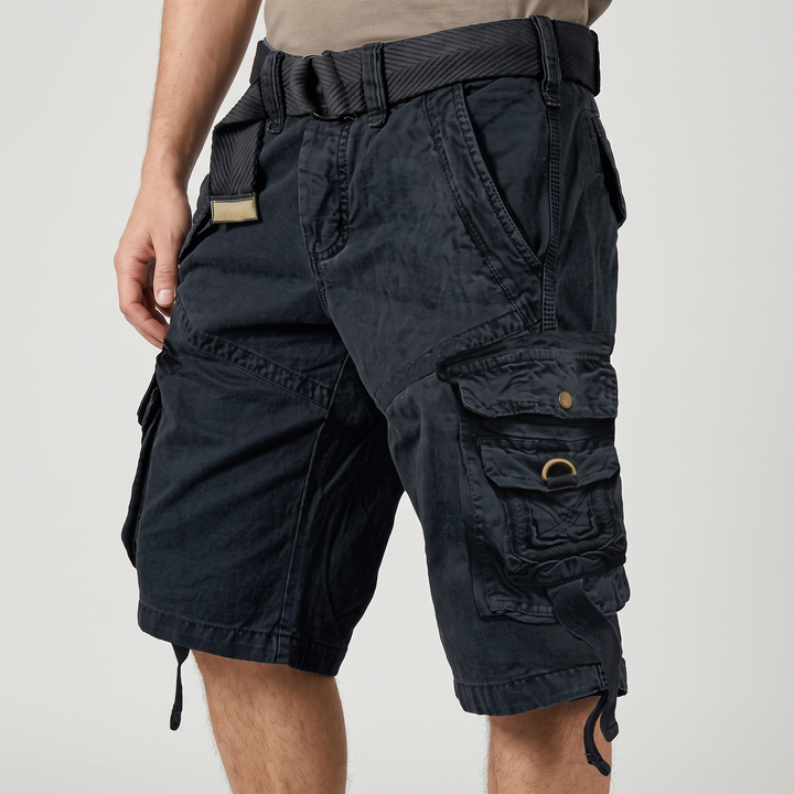 Men's Relaxed Cargo Shorts for Summer with Snap Pockets 4