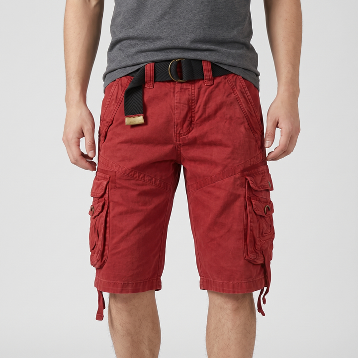 Men's Relaxed Cargo Shorts for Summer with Snap Pockets 5