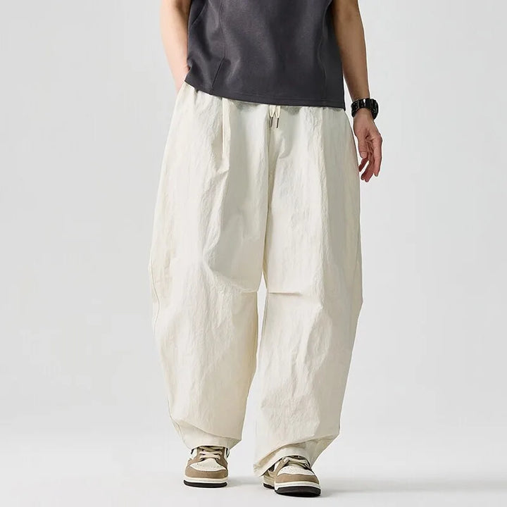 Men's Relaxed Cotton Pants for Everyday with Drawstring 2