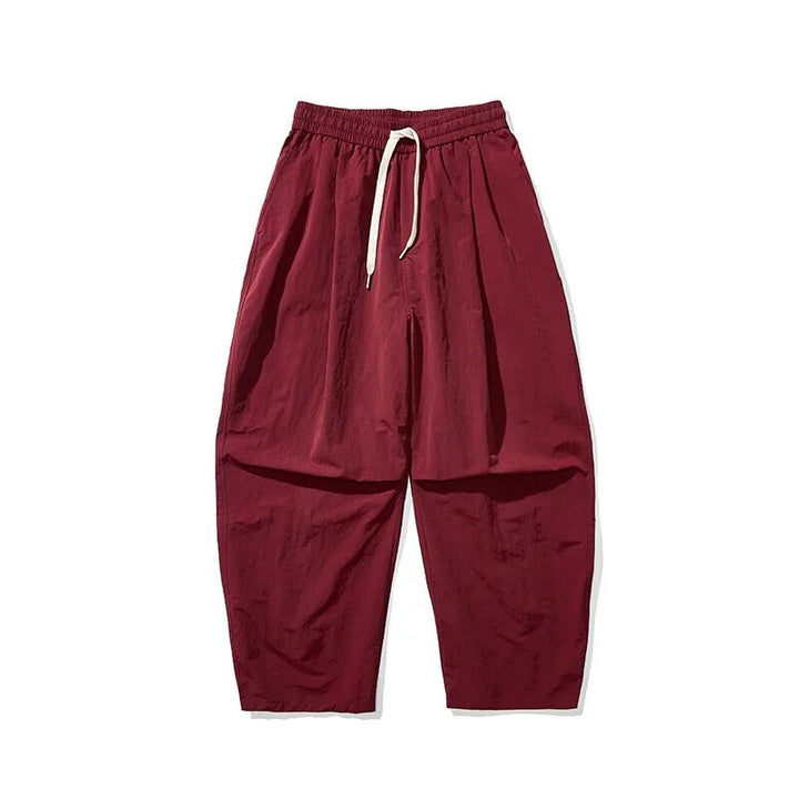 Men's Relaxed Cotton Pants for Everyday with Drawstring 4