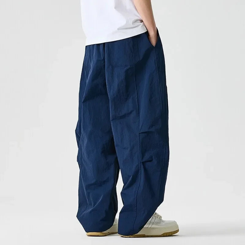 Men's Relaxed Cotton Pants for Everyday with Drawstring 7