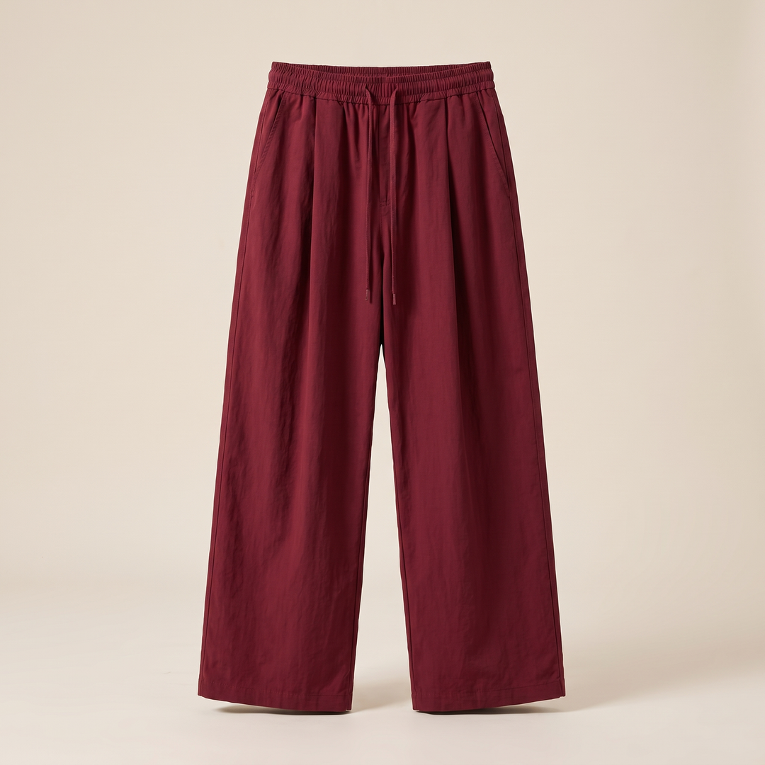 Men's Relaxed Cotton Pants for Everyday with Drawstring 8