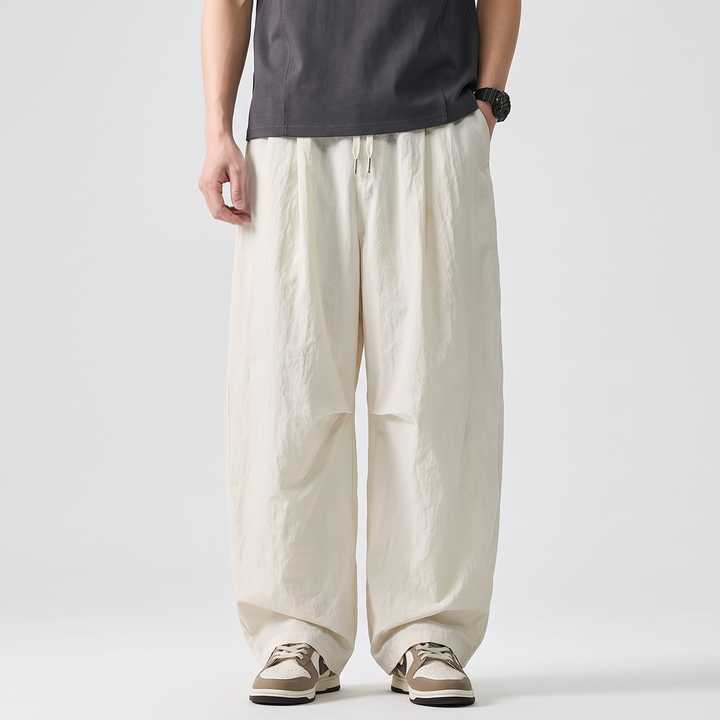 Men's Relaxed Cotton Pants for Everyday with Drawstring 9