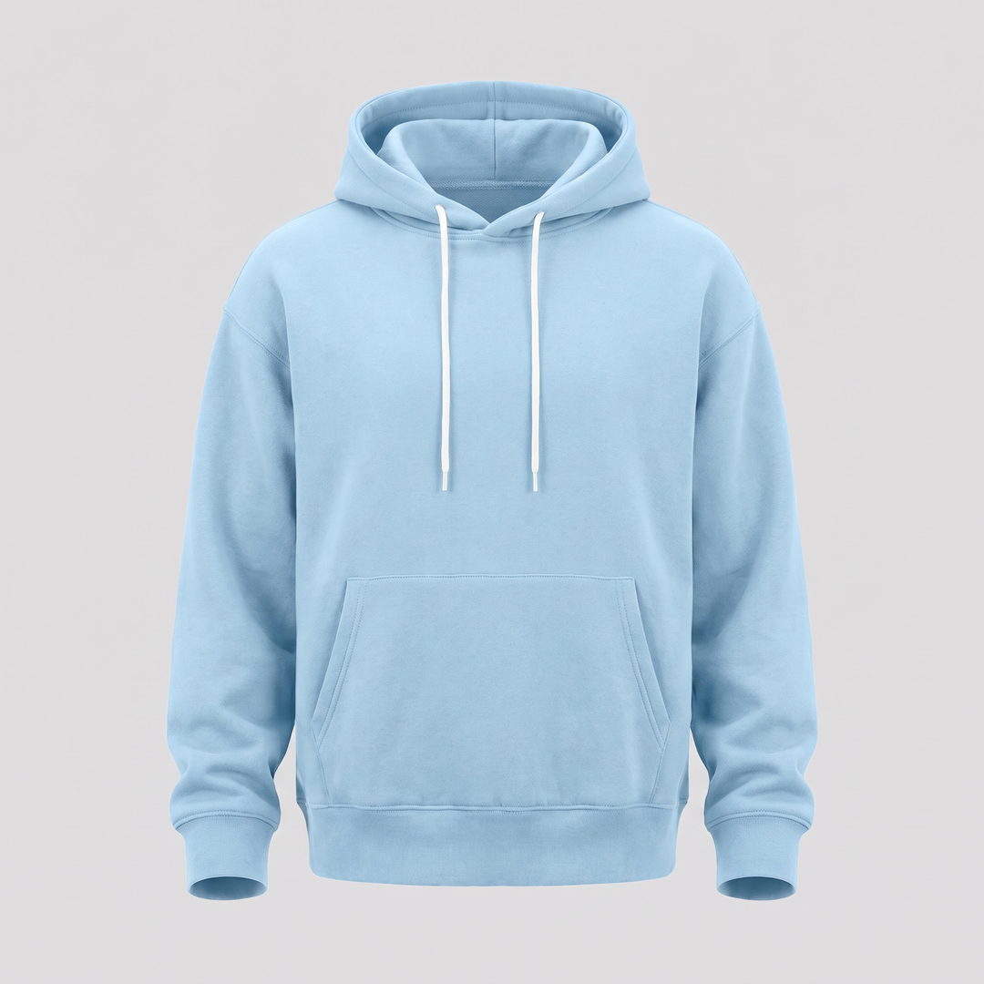 Men's Relaxed Pullover Hoodie with Front Pouch Pocket 0