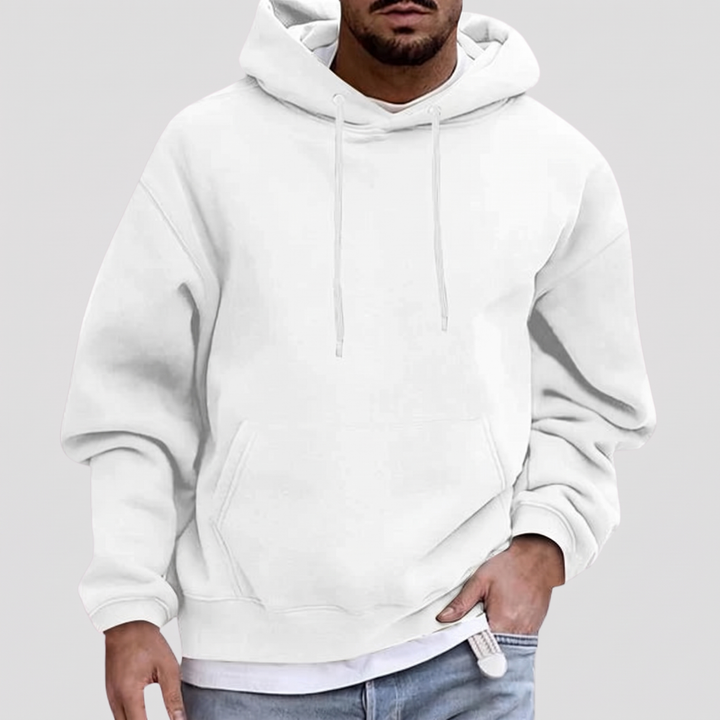 Men's Relaxed Pullover Hoodie with Front Pouch Pocket 2