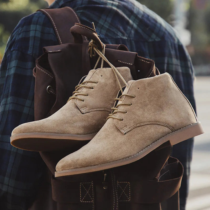 Men's Rugged Suede Boots for Everyday with Durable Outsole 1