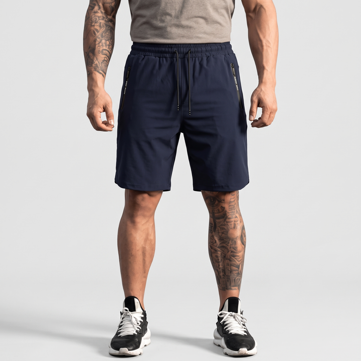 Men's Slim Gym Shorts for Workouts with Zip Pockets 3