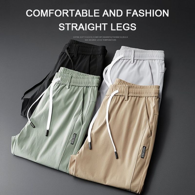 Men's Slim Joggers for Daily Wear with Drawstring Waist 11