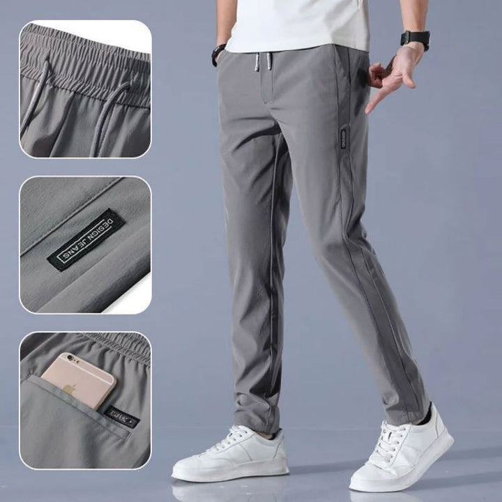 Men's Slim Joggers for Daily Wear with Drawstring Waist 9
