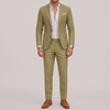 Men's Slim Two-Piece Suit for Weddings with Patch Pockets
