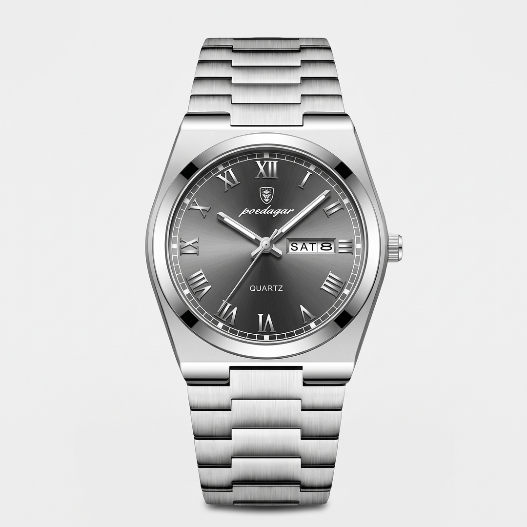 Men's Sophisticated Wrist Watch with Roman Numerals 3