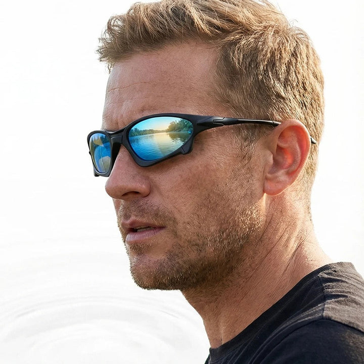 Men's Sport Sunglasses for Cycling with Mirrored Lenses 6