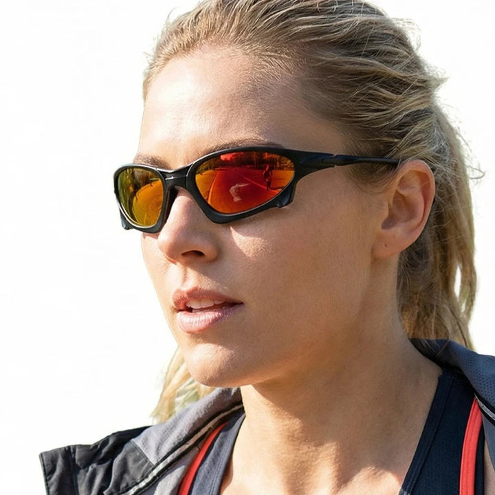 Men's Sport Sunglasses for Cycling with Mirrored Lenses 7