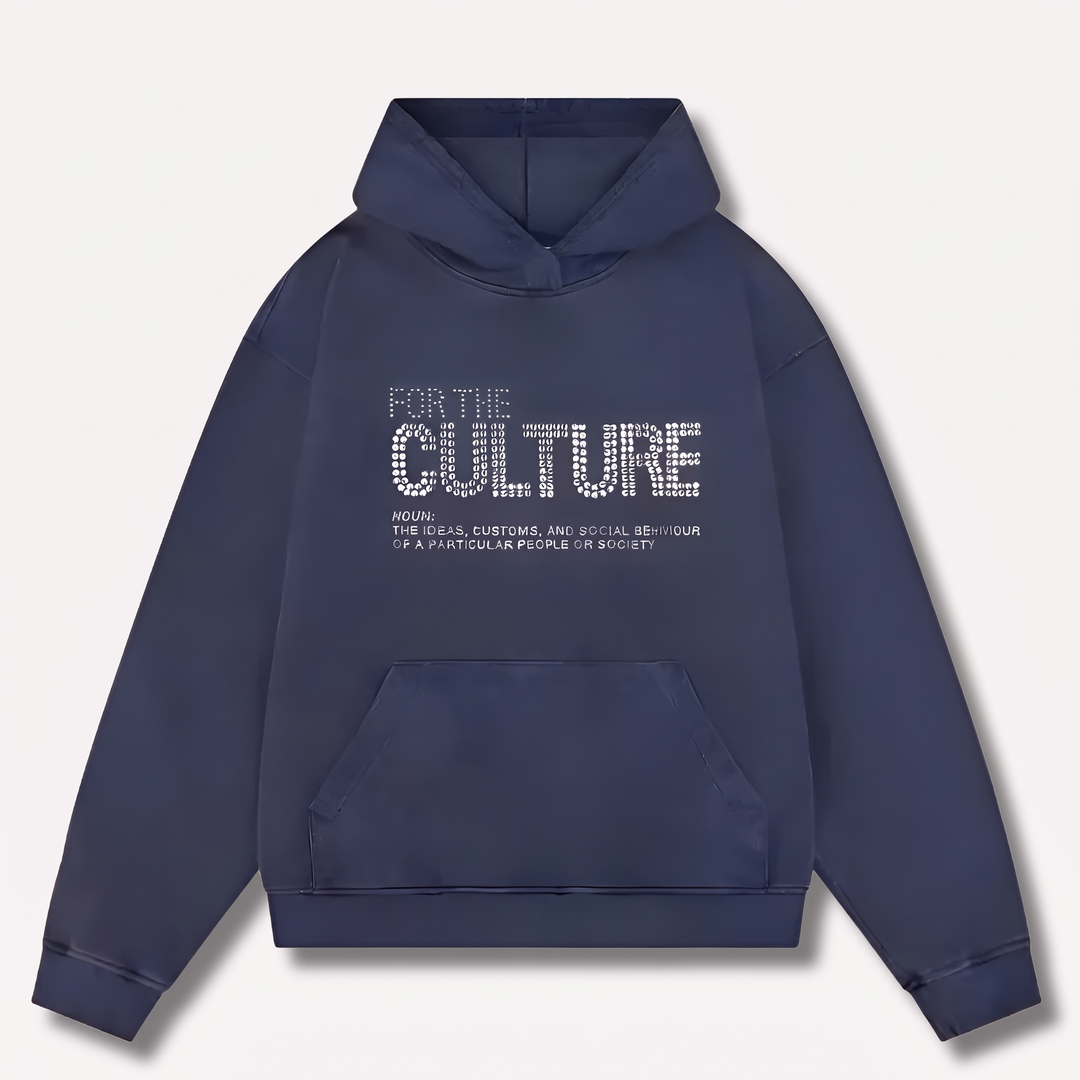 Men's Statement Graphic Hoodie with Drawstring Hood 0