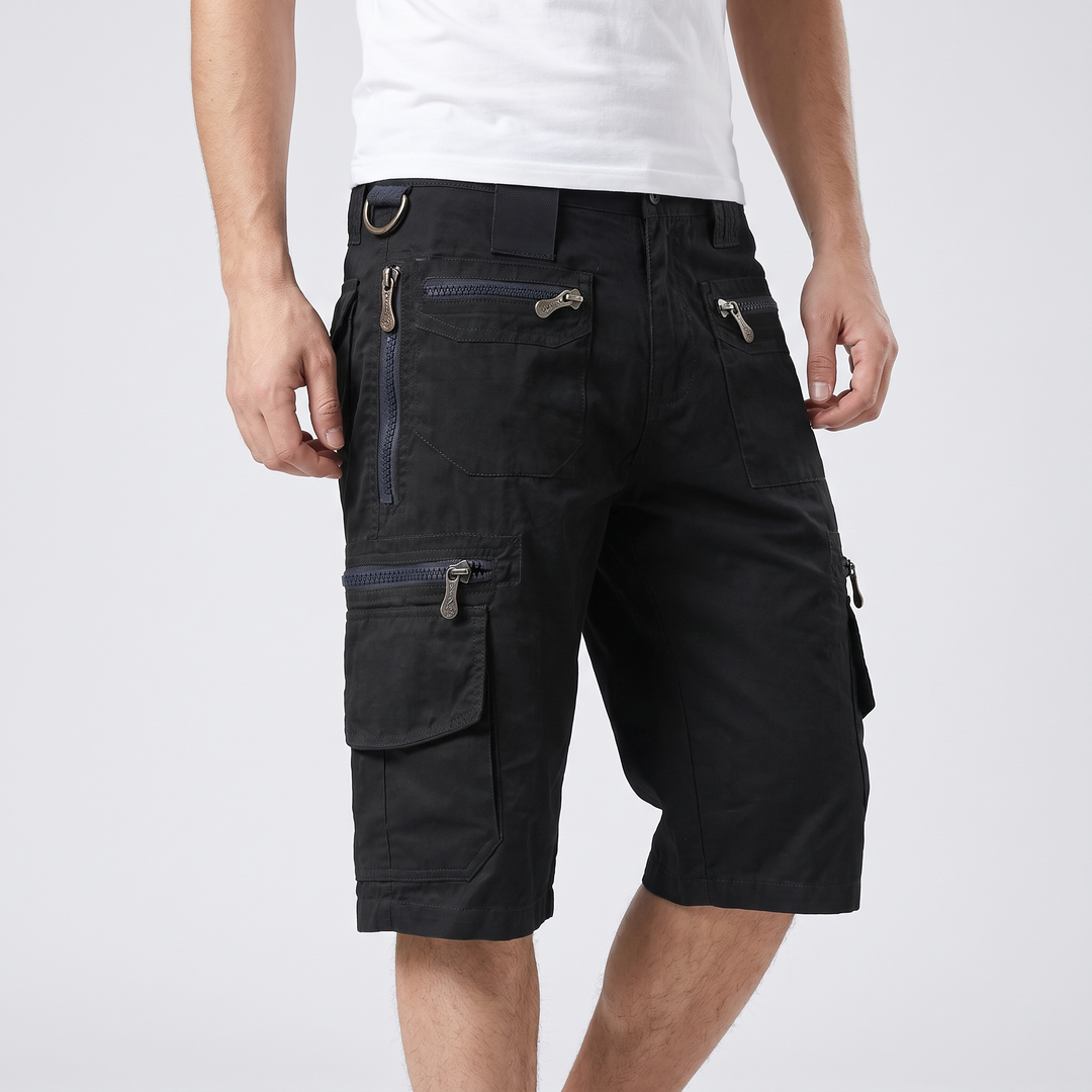 Men's Stretch Cargo Shorts for Hiking with 9 Pockets 5