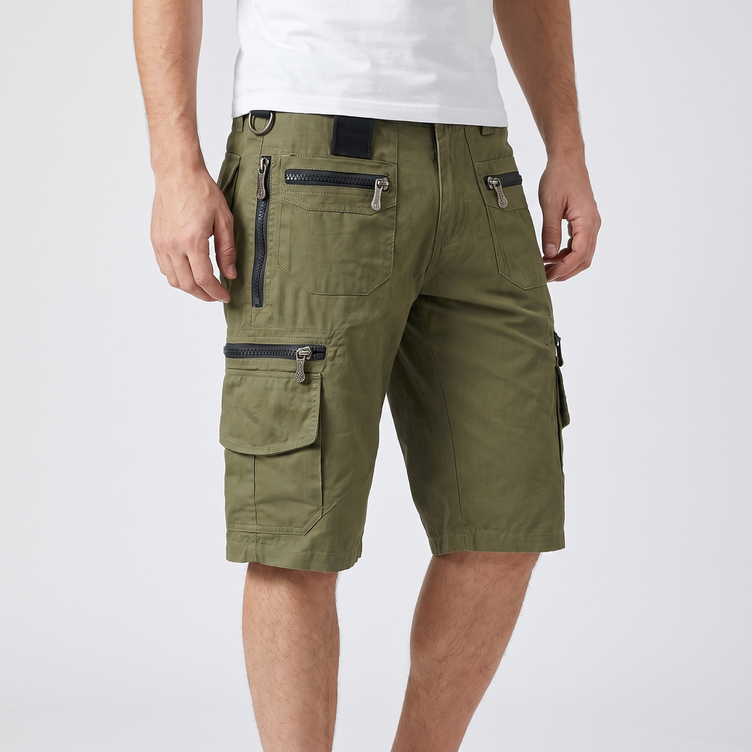 Men's Stretch Cargo Shorts for Hiking with 9 Pockets 6
