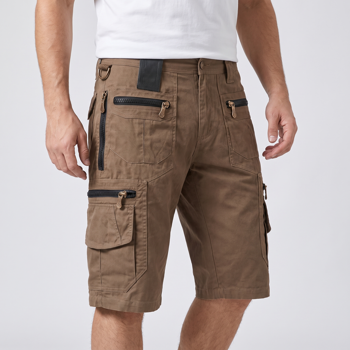 Men's Stretch Cargo Shorts for Hiking with 9 Pockets 7