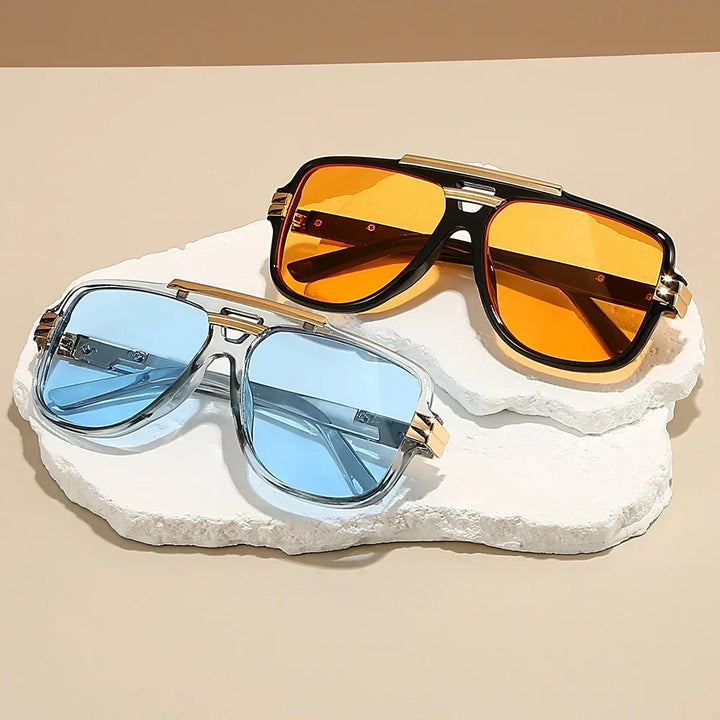 Men's Structured Sunglasses for Driving with UV400 Lenses 2