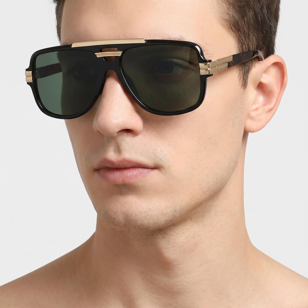 Men's Structured Sunglasses for Driving with UV400 Lenses 5