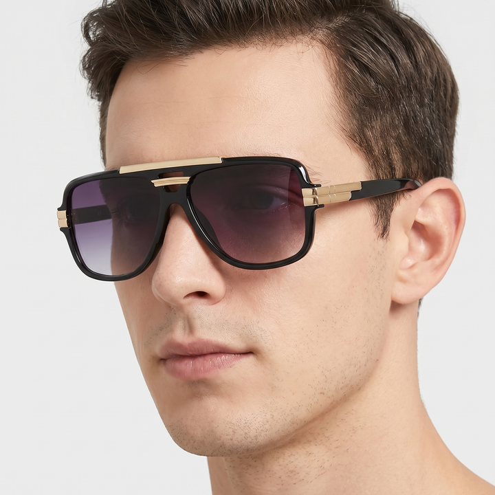 Men's Structured Sunglasses for Driving with UV400 Lenses 7