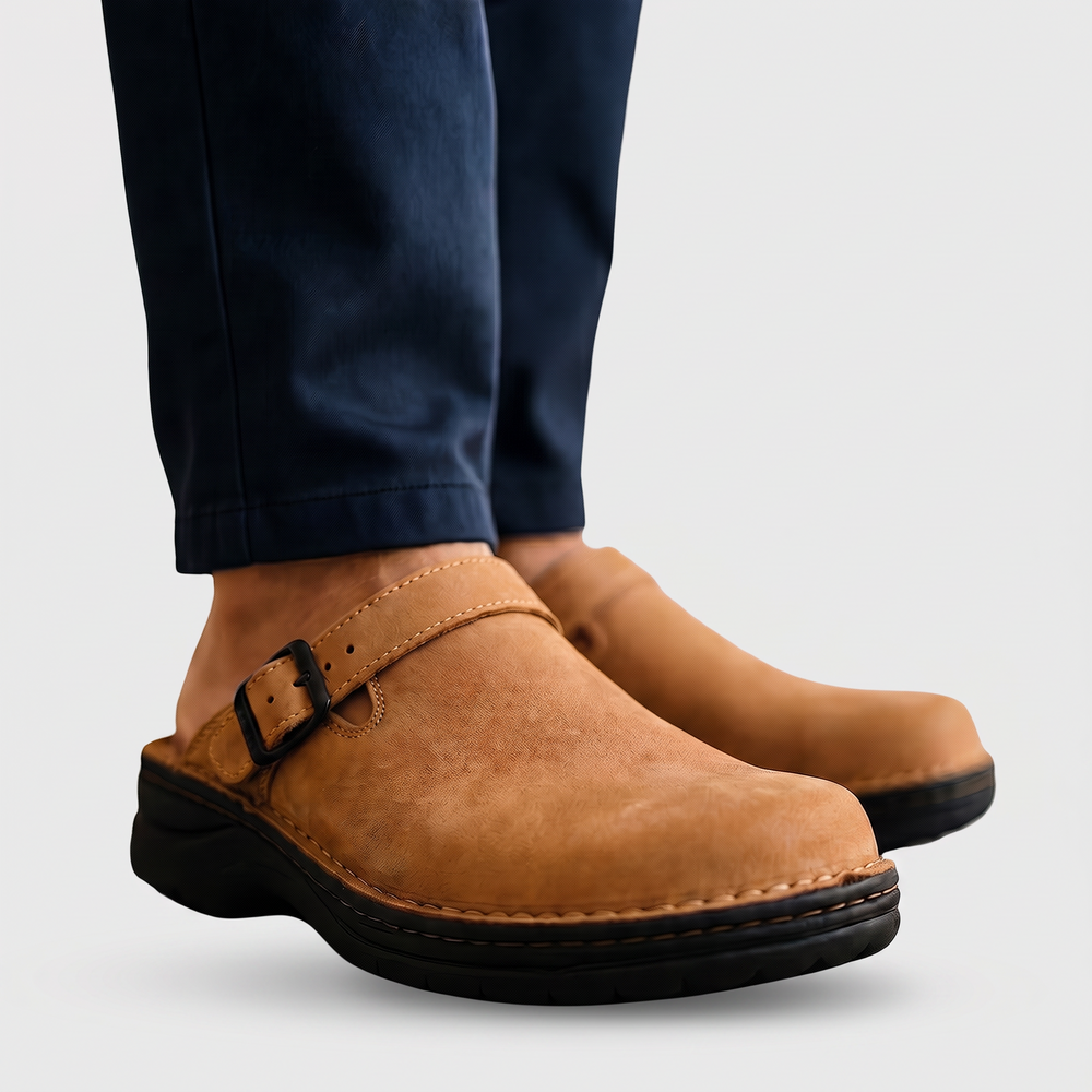 Men's Suede Slip-On Clogs for Summer with Cushioned Footbed 1