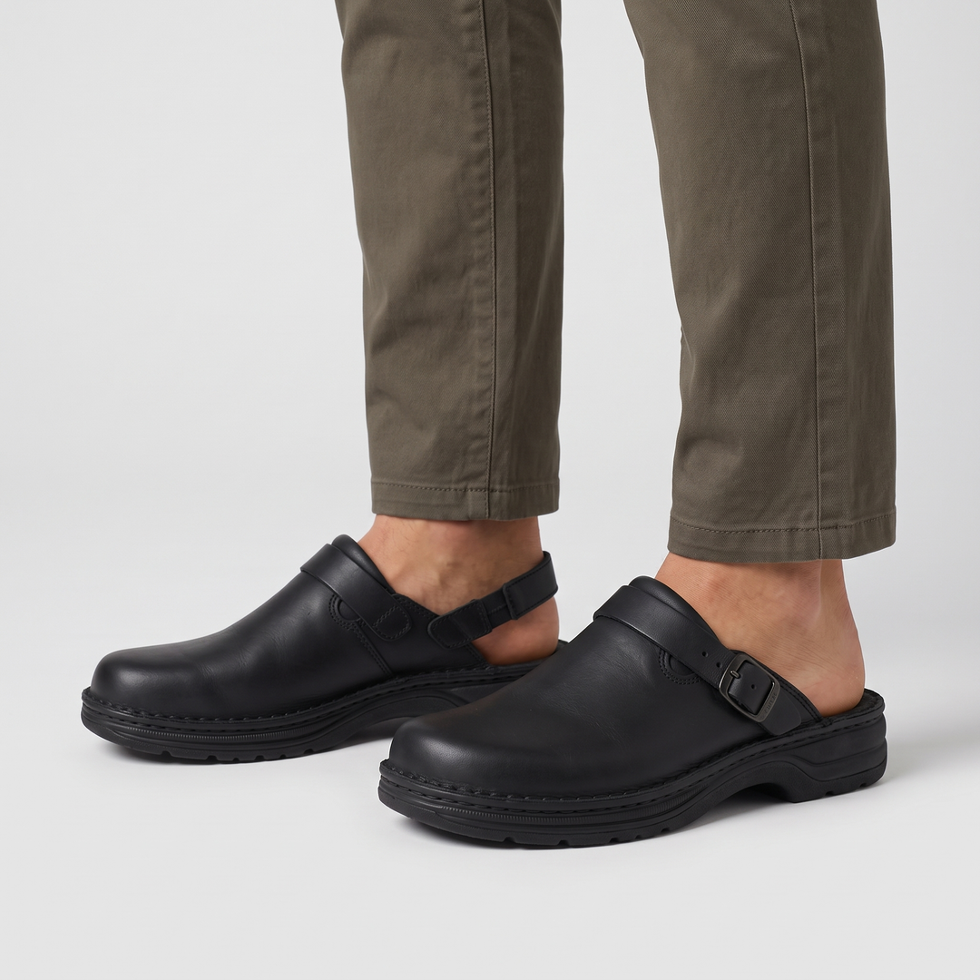 Men's Suede Slip-On Clogs for Summer with Cushioned Footbed 3