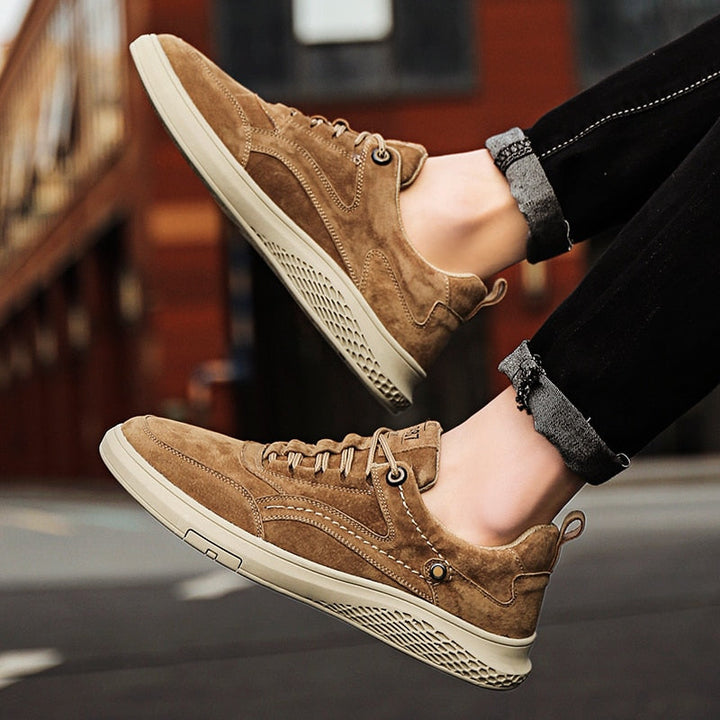 Men's Suede Sneakers for Casual Days with Cushioned Insole 10