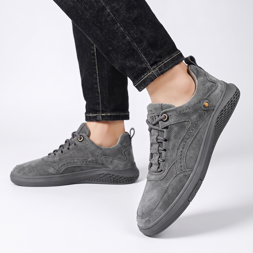 Men's Suede Sneakers for Casual Days with Cushioned Insole 16