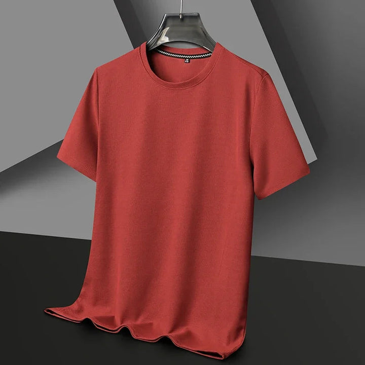 Men's T-Shirt Waffle Knit Lightweight Breathable Classic Fit Gray 6