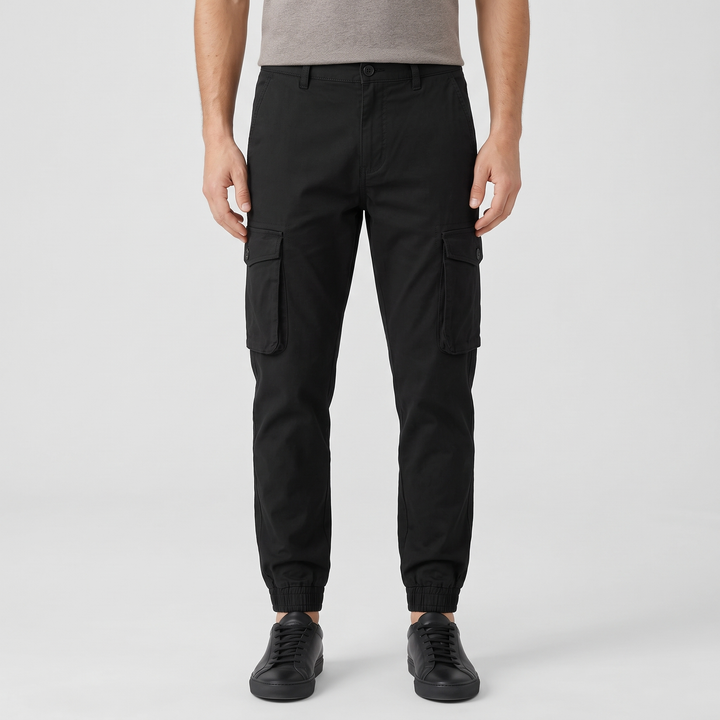 Men's Techwear Cargo Pants for Hiking with Button Fly 1