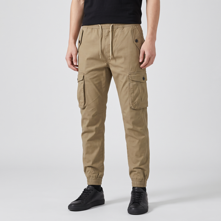 Men's Techwear Cargo Pants for Hiking with Button Fly 2