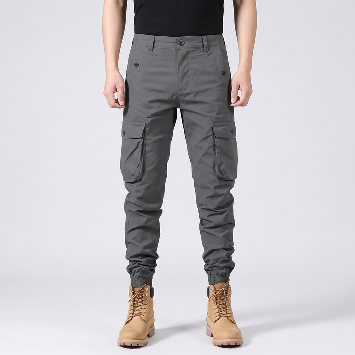 Men's Techwear Cargo Pants for Hiking with Button Fly 3