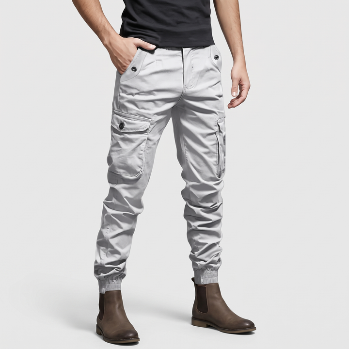 Men's Techwear Cargo Pants for Hiking with Button Fly 4