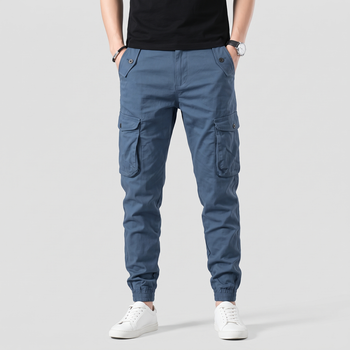 Men's Techwear Cargo Pants for Hiking with Button Fly 6