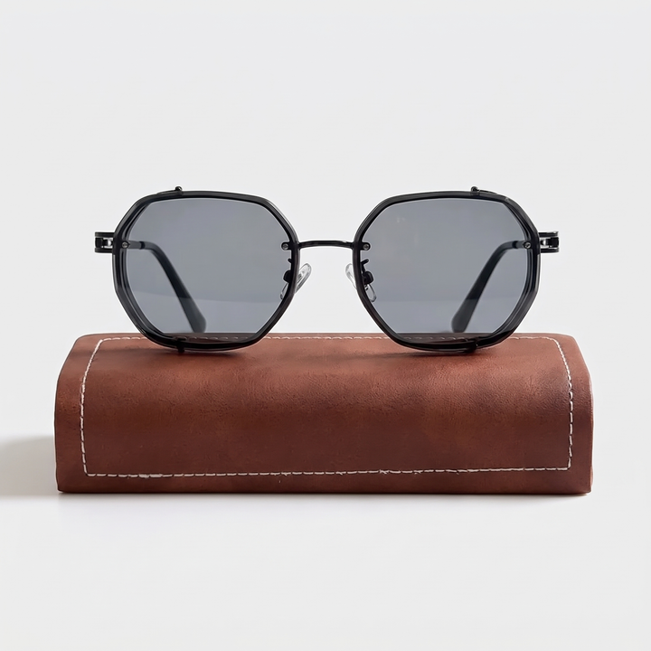 Men's Vintage Sunglasses for Driving with Polarized Lenses 0