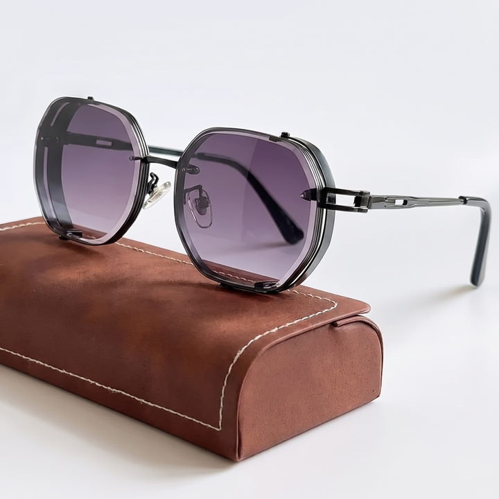 Men's Vintage Sunglasses for Driving with Polarized Lenses 8