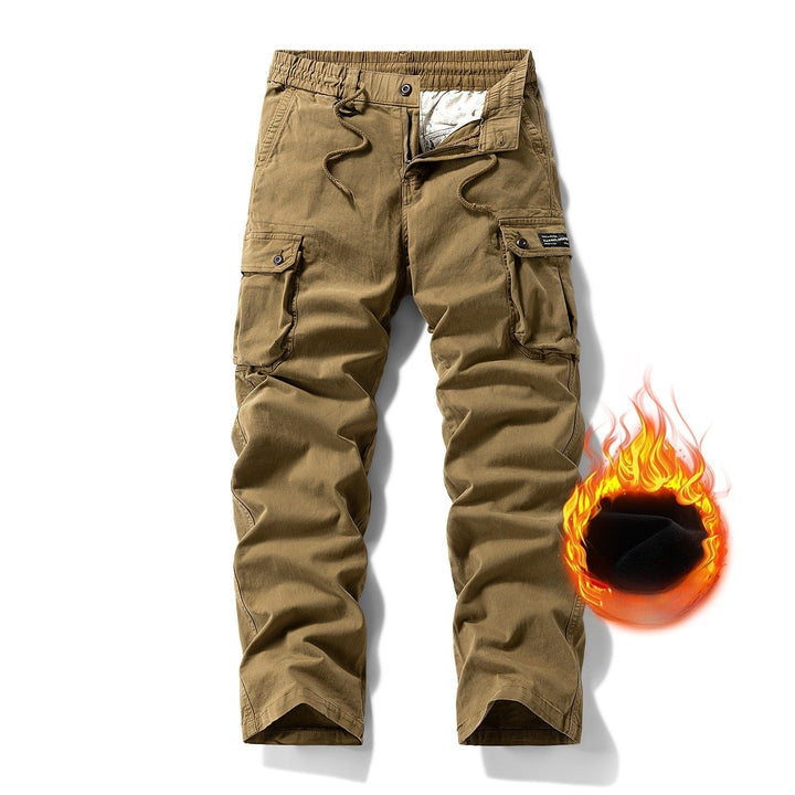 Men's Vintage Work Pants for Daily Wear with Multi-Pockets 2