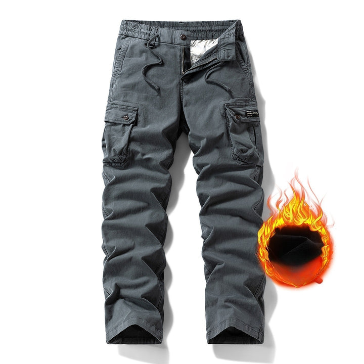 Men's Vintage Work Pants for Daily Wear with Multi-Pockets 3
