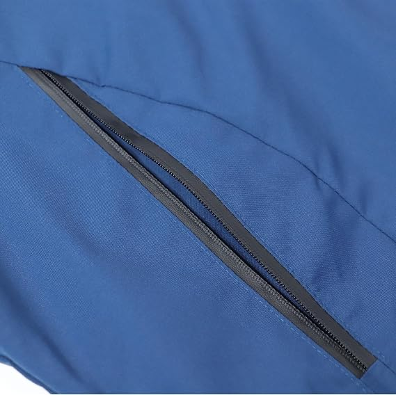Men's Waterproof Rain Jacket for Hiking with Removable Hood 7